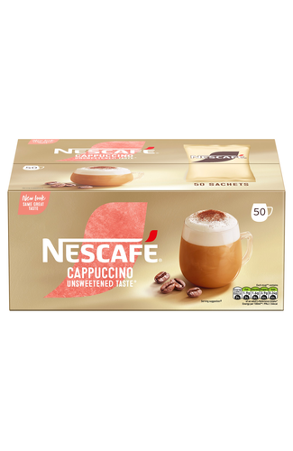 NESCAFE CAPPUCCINO Unswt Taste 50 sac 710g