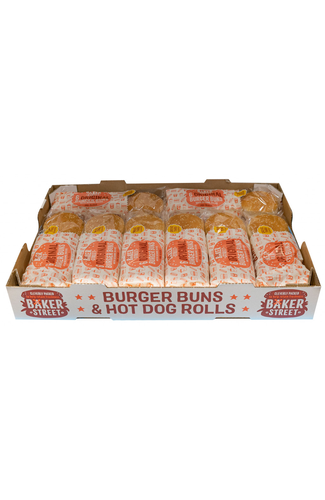 Baker Street 6 Seeded Burger Buns x 8