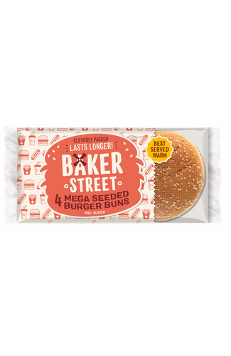 Baker Street 4 Mega Burger Buns Pack