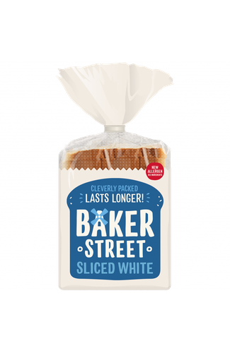 Baker Street White Sliced Bread 550g