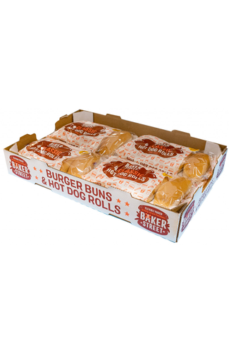 Baker Street 4 Hot Dog Rolls x 8