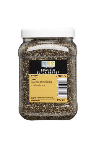 Pepper Black Cracked TL Jar 6x500g 970009